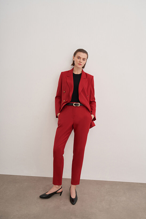 Fleto Cepli Düğmeli Ceket - 5