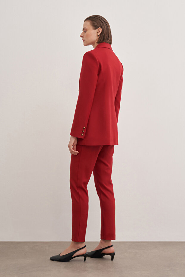 Fleto Cepli Düğmeli Ceket - 6