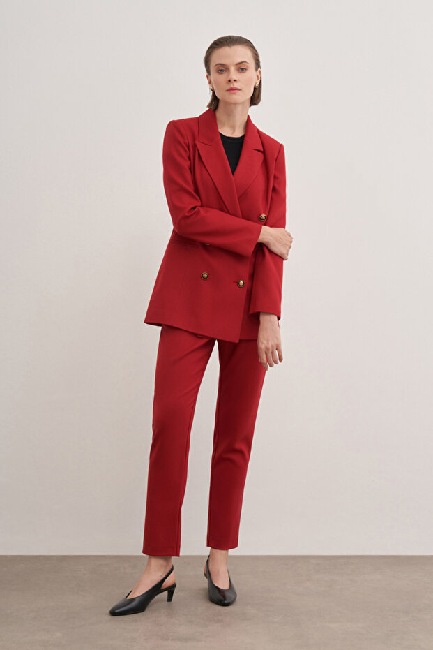 Fleto Cepli Düğmeli Ceket - 3