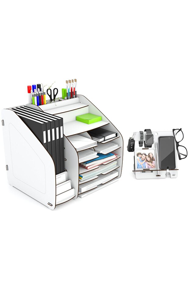 HC Home Canvas Cosmo Organizer - White, X-Large