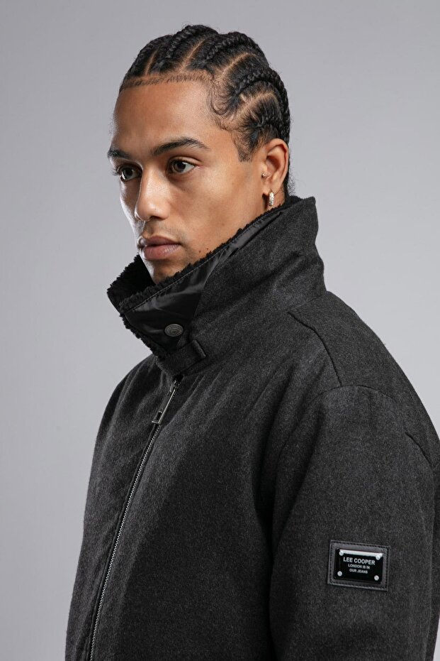 Bert Erkek Mont Antrasit - 3