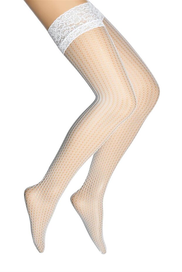 Silicone Lace (Spider) Fishnet Over-The-Knee Women's Socks
