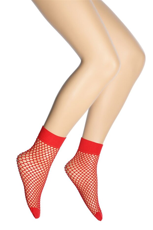 جوارب نسائية ذات مقبس شبكي كبير - 1