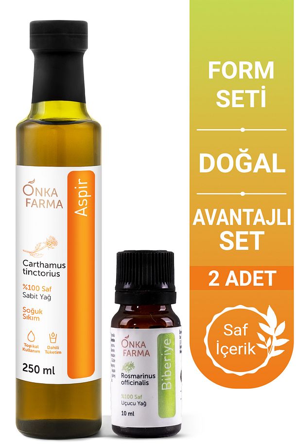 Onka Farma Form Serisi Seti - Aspir Yağı (250 ML) Biberiye Yağı (10 ML) - 1