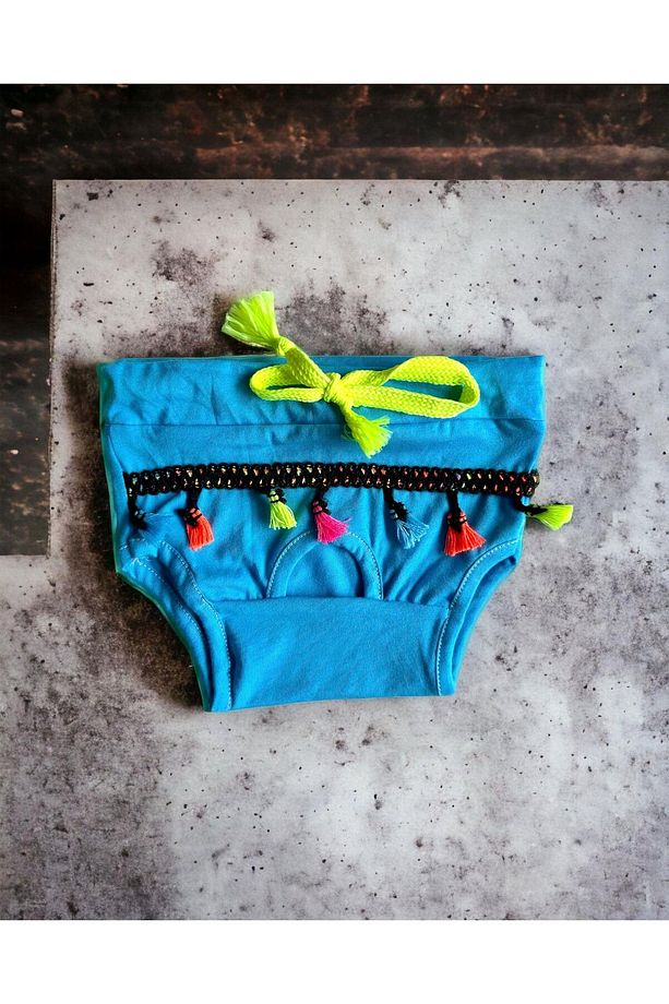 Blue Tufty 's Secret Köpek Iç Çamaşırı Regl Külot Don - 6