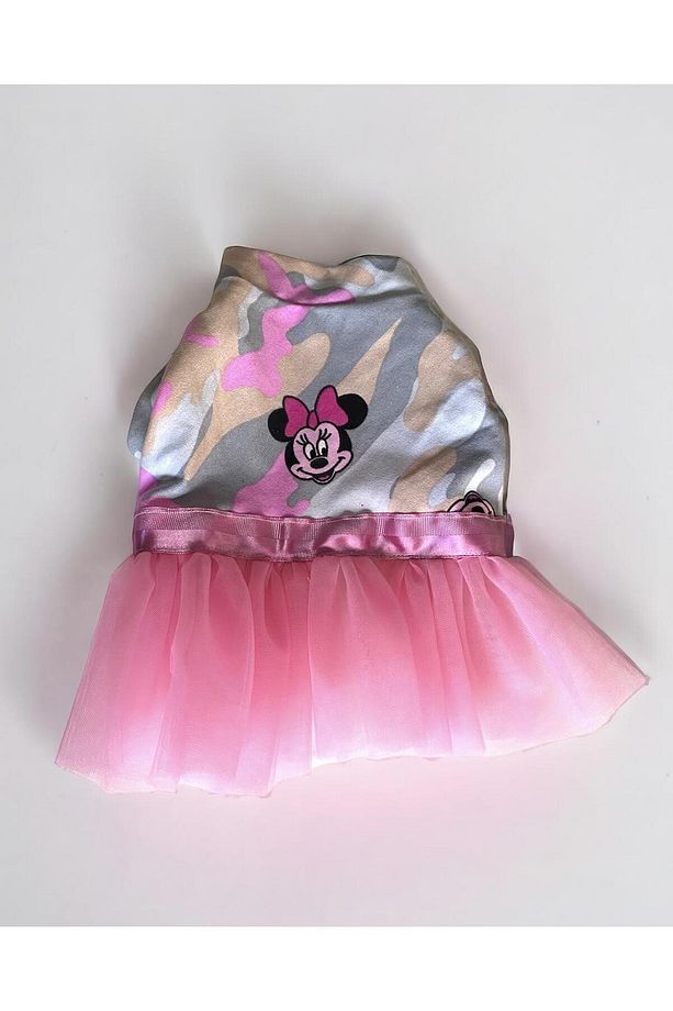 Pinky Minnie Tütülü Köpek Elbisesi, Kıyafeti Tutu - 6
