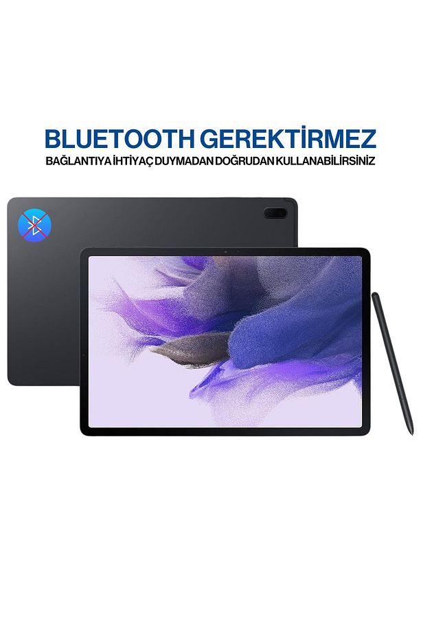 Samsung Galaxy Tab S7 FE SM-T730 T733 SM-T736B Uyumlu S Pen Dokunmatik Stylus Kalem ve Yedek Uç - 3