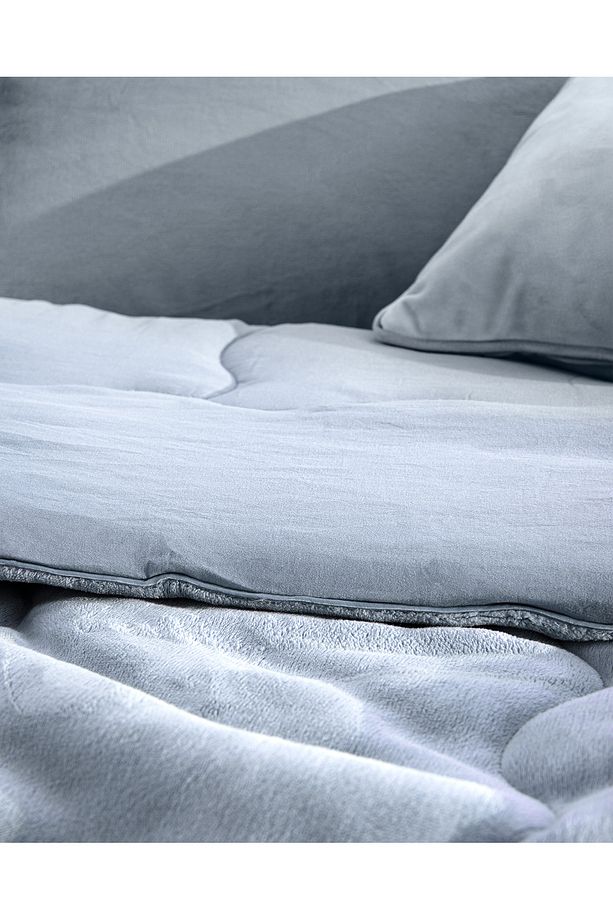 Kaira Tek Kişilik Comforter Set - İndigo - 4