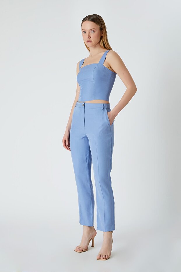 Dökümlü Pantolon - 1