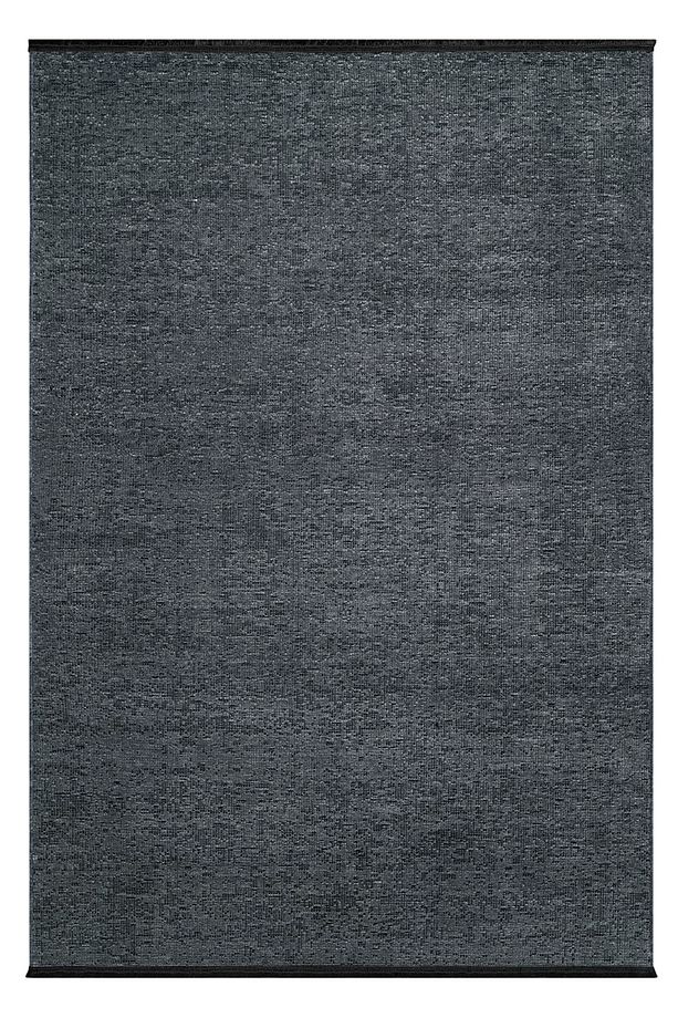 Aura Pixel Antrasit Grey- Pamuk Tabanlı Yıkanılabilir Şönil Kilim - 8