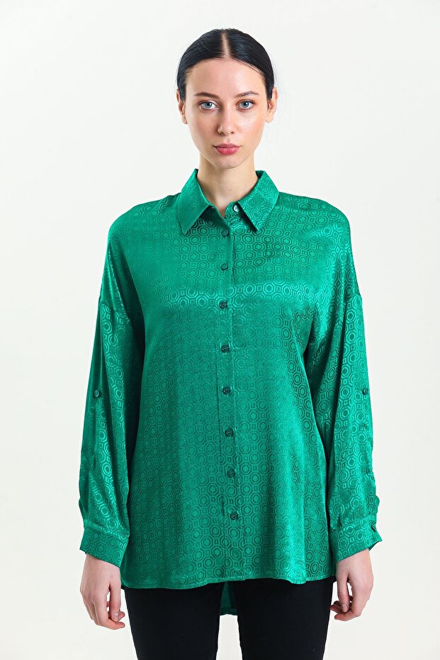 Jakar desenli gömlek - 1