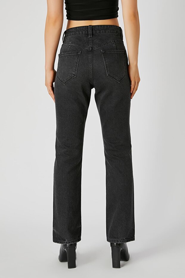 Düz paça jean pantolon - 2