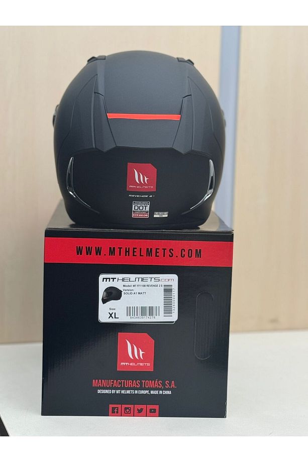 mt Kask mt Revenge 2 A1 Matt Black Şeffaf Vizörlü - 3
