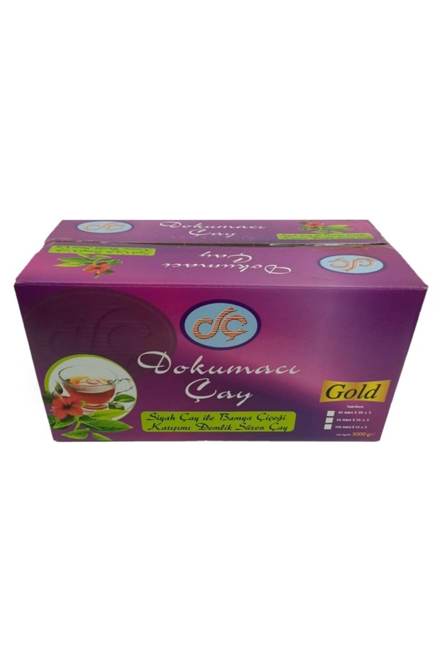Okra Flower Mix Teapot Filtered Tea with 3 kg Black Tea