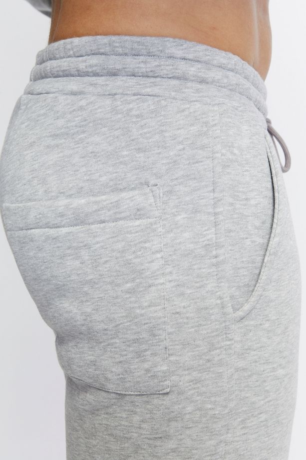 Ayarlanabilir Paça Basic Baggy Oversize 3 İplik Kışlık Eşofman Altı - 6