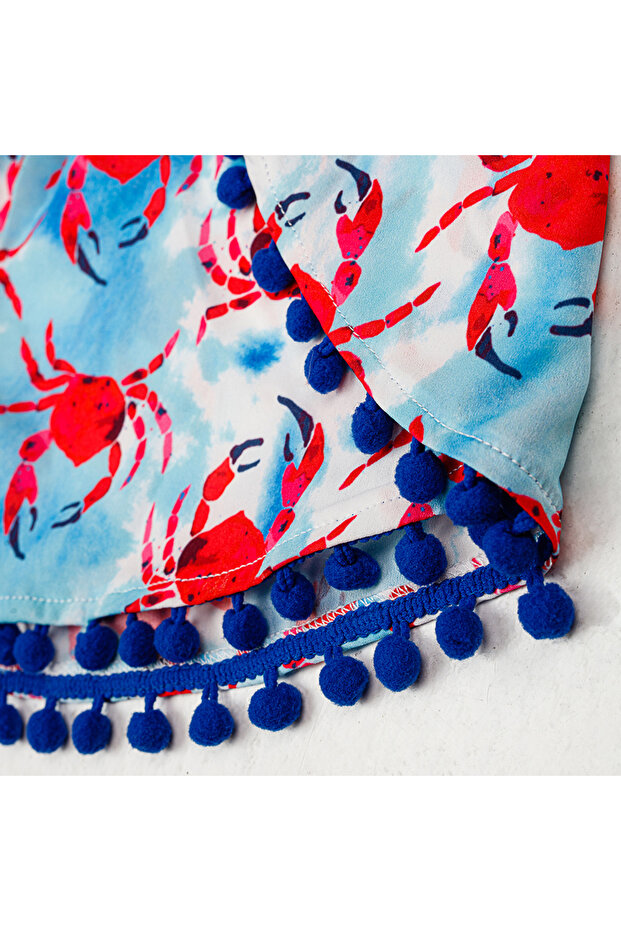 شورت قصير بنقشة السلطعون - 5