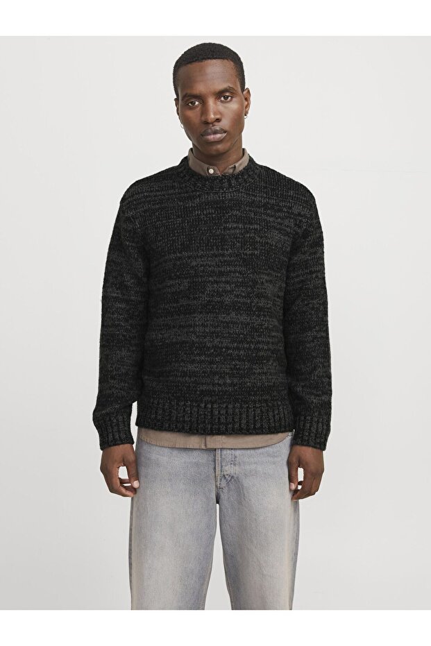 Strickpullover Einfarbig Strickpullover - 1