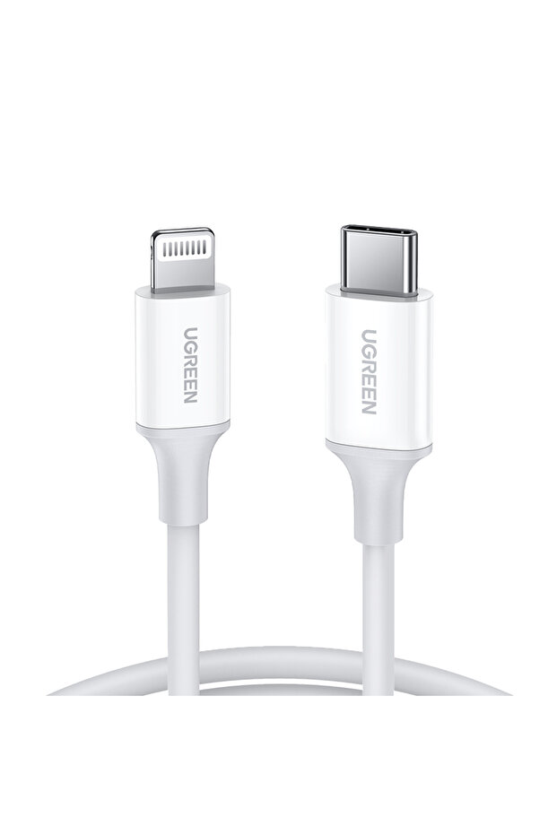 كابل شحن ومزامنة بيانات USB-C إلى Lightning بطول 1 متر - أبيض