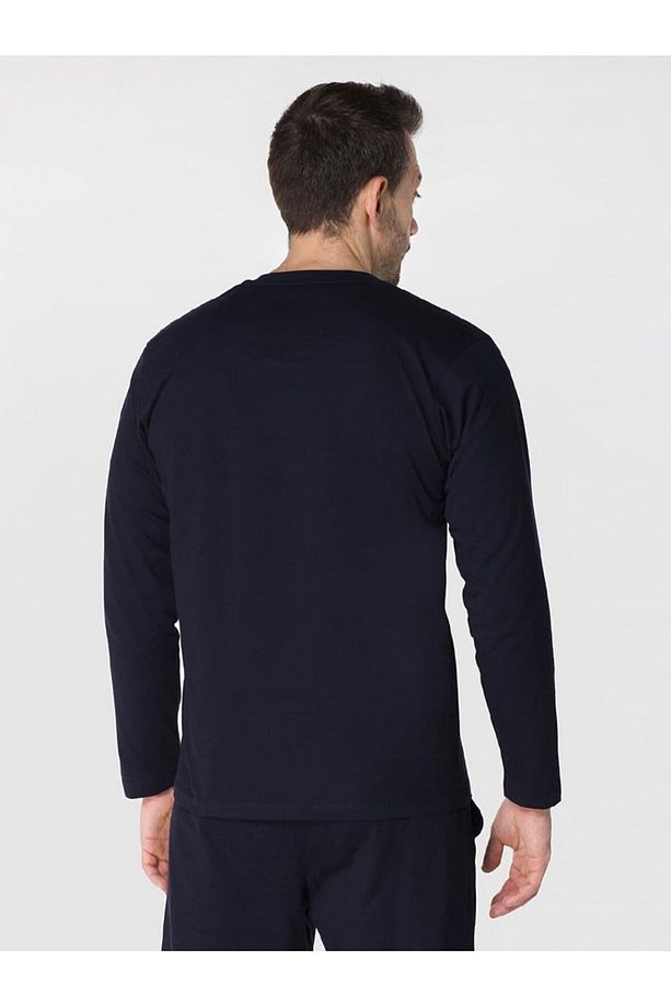 %100 Pamuklu Penye Kutulu Erkek Çeyiz Pijama Takımı Q5.U.4O.K5.K.A4.P.C - 5