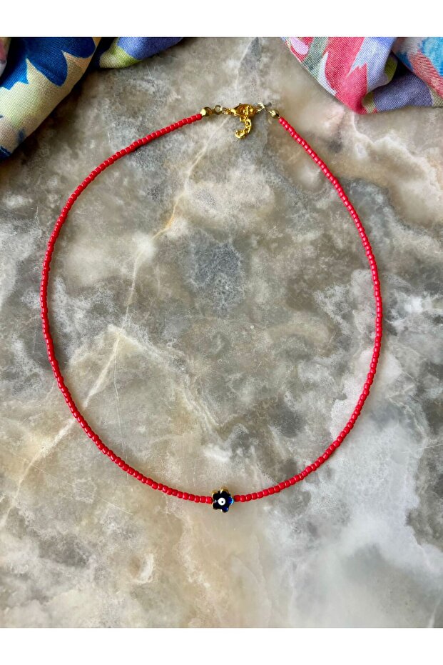 ÇİÇEK MİNELİ KOLYE - 1