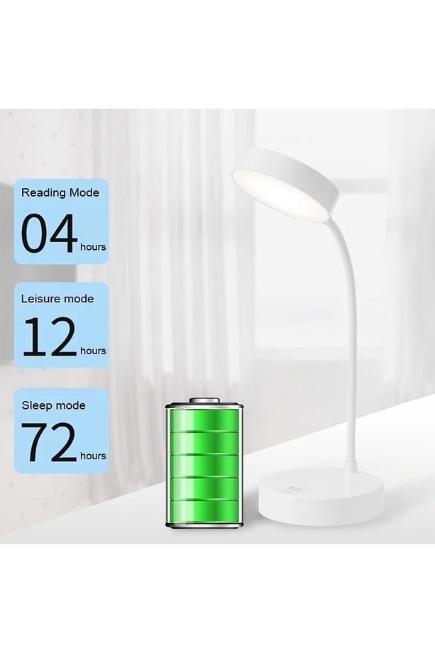 Akrobatik Led Çalışma Okuma Işığı Masa Lambası Flex Ayarlanabilir Işık 3 Mod Işık Masa Gece Lambası - 8