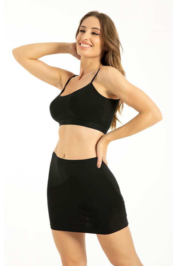 Bambu Mini Jüpon , Etek Astarı - 1