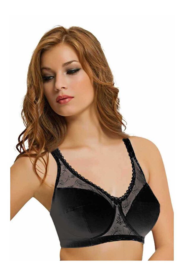 Cupless Thick Strap Minimizer / Gatherer Bra 3597 - 2