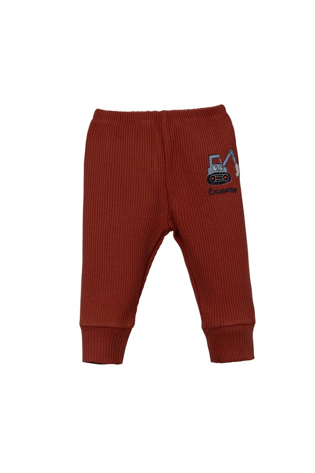 Erkek Bebek %100 Pamuk Alt Pantolon 3'sü Set - 2