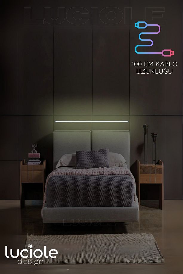 Rgb Led Abajur Aplik Gece Lambası Lambader Renkli Uzaktan Kumandalı Işık - Ledtube6 - 3