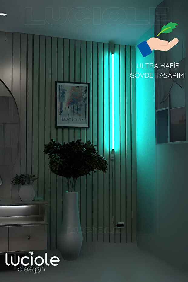 Uzaktan Kumandalı Led Lambader - Yatak Üstü, Tv Yanı ,oturma Odası Çok Renkli Rgbledlight - 6