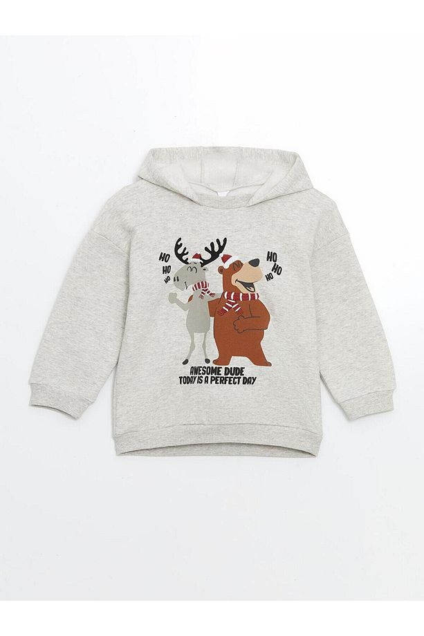 LCW Kids Kapüşonlu Erkek Çocuk Sweatshirt ve Eşofman Alt 2'li - 2