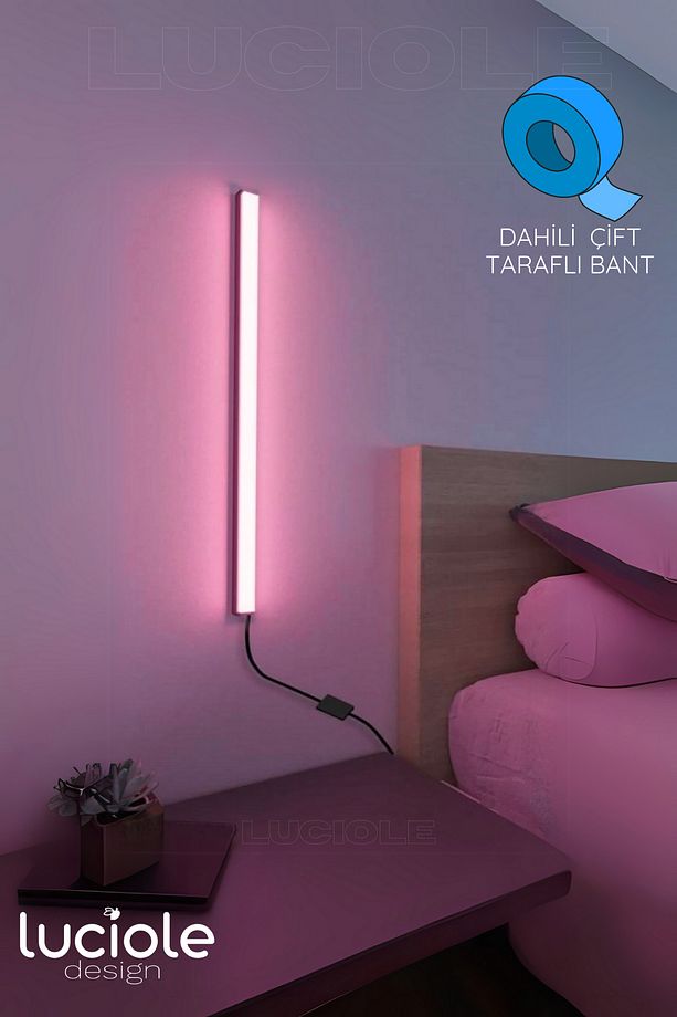 2 Adet Mini Led Lambader Uzaktan Kumandalı 4 Farklı Mod - 16 Farklı Renk Minis - 5