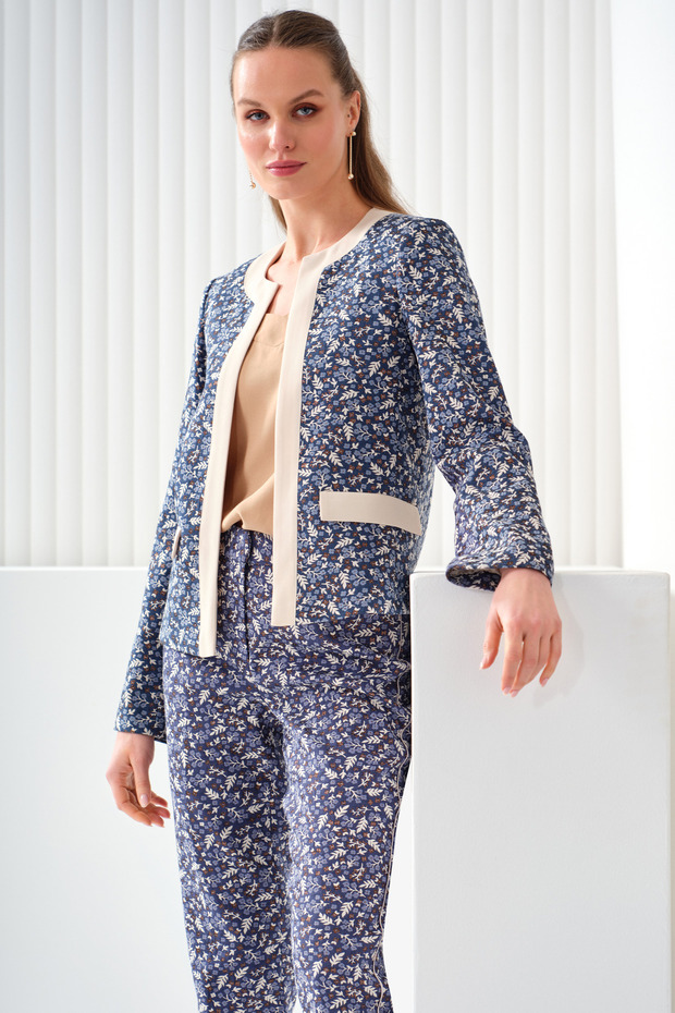 Çiçek Desenli Ceket - 3