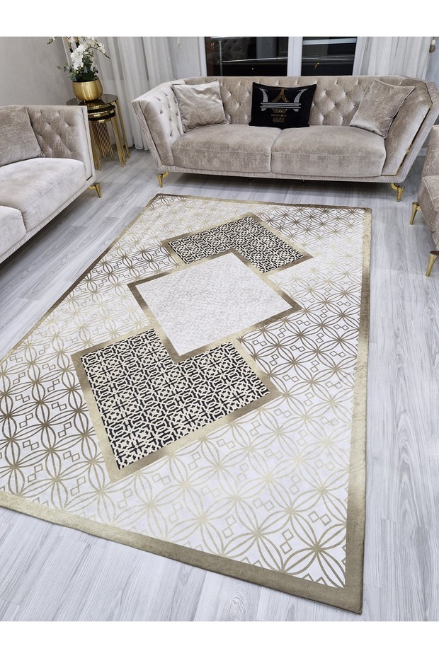 Velvet Fabric Elastic Rug Cover