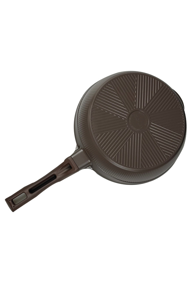 Prosteam 6 Layer Granite Pan and Pot 28 cm - Airfrey Featured Fireproof Non-Stick 2 in 1 Pan - 6