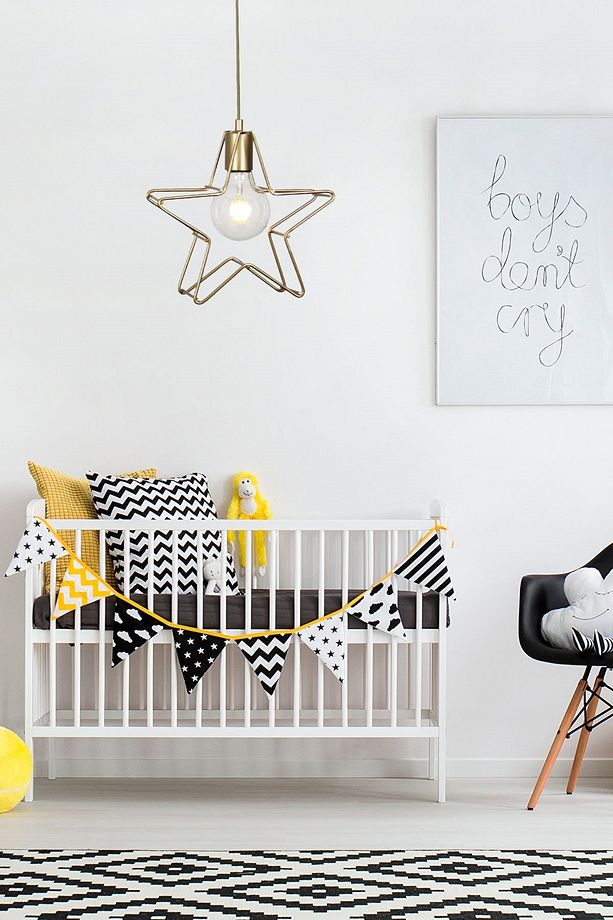 Valensiya Yıldız Tekli Gold Eskitme Boyalı Modern Avize - 3