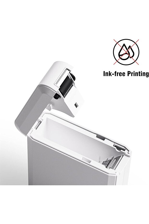 Bluetooth Thermal Label Maker D110, Portable Inkless Label Printer with Tape, Rechargeable