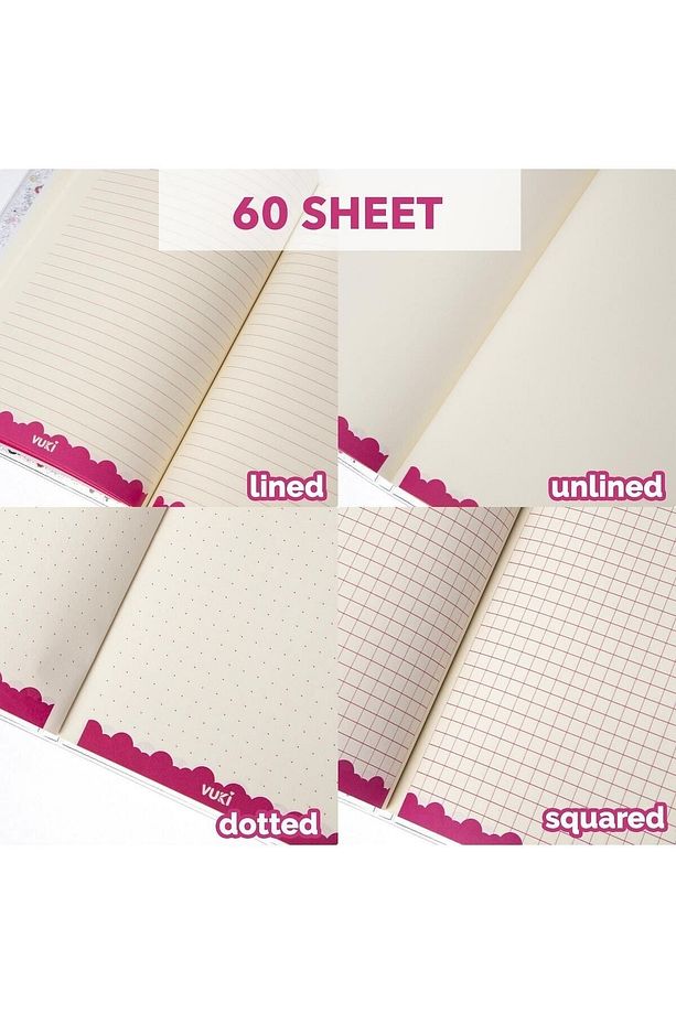 Simli Ve Sulu Kapaklı Desenli A5 Defter - 5