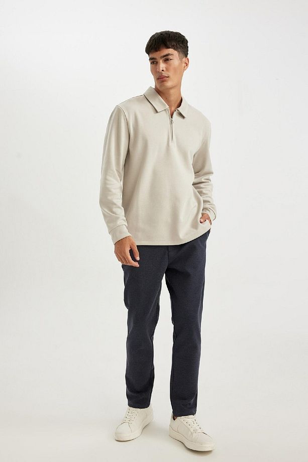 Kumaş Pantolon Tailored Regular Fit Normal Kesim Basic Düz Cepli Düz Paça D3707ax24au - 4