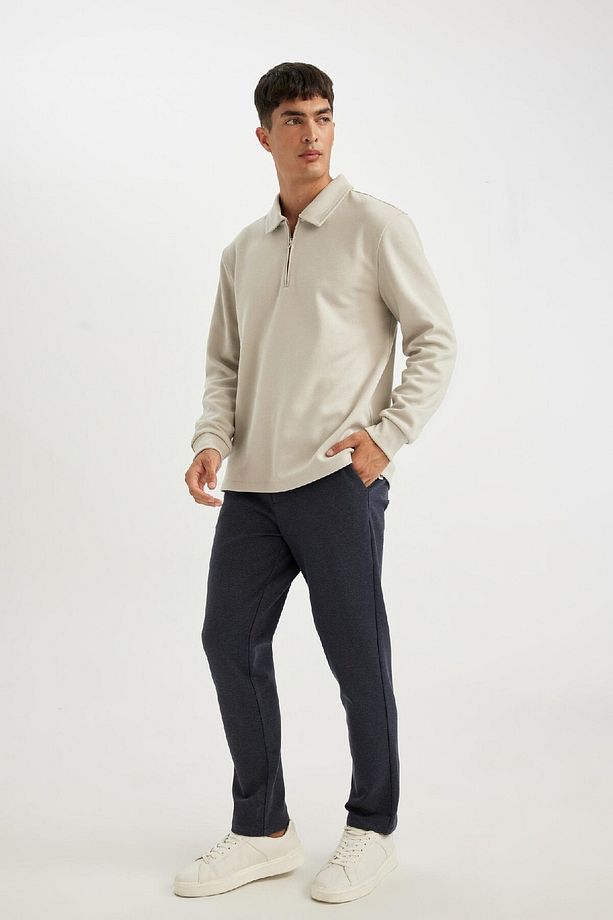 Kumaş Pantolon Tailored Regular Fit Normal Kesim Basic Düz Cepli Düz Paça D3707ax24au - 3