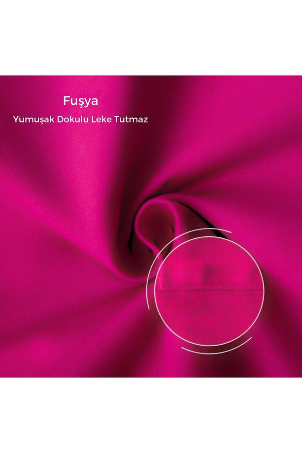 Fuşya Pembe  Runner 40 x 140 cm Yumuşak Tuşeli ,Kadife Görünümlü, Bohem, İskandinav, Yılbaşı - 3