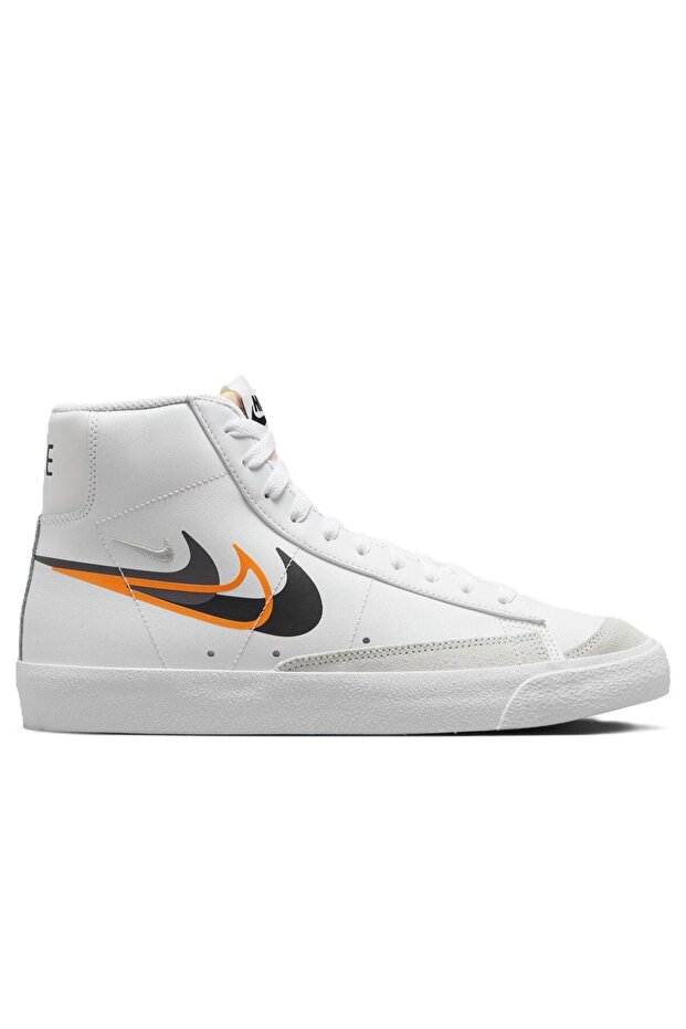Blazer Mid 77 Leather Genuine Leather Casual Ankle Sneakers White
