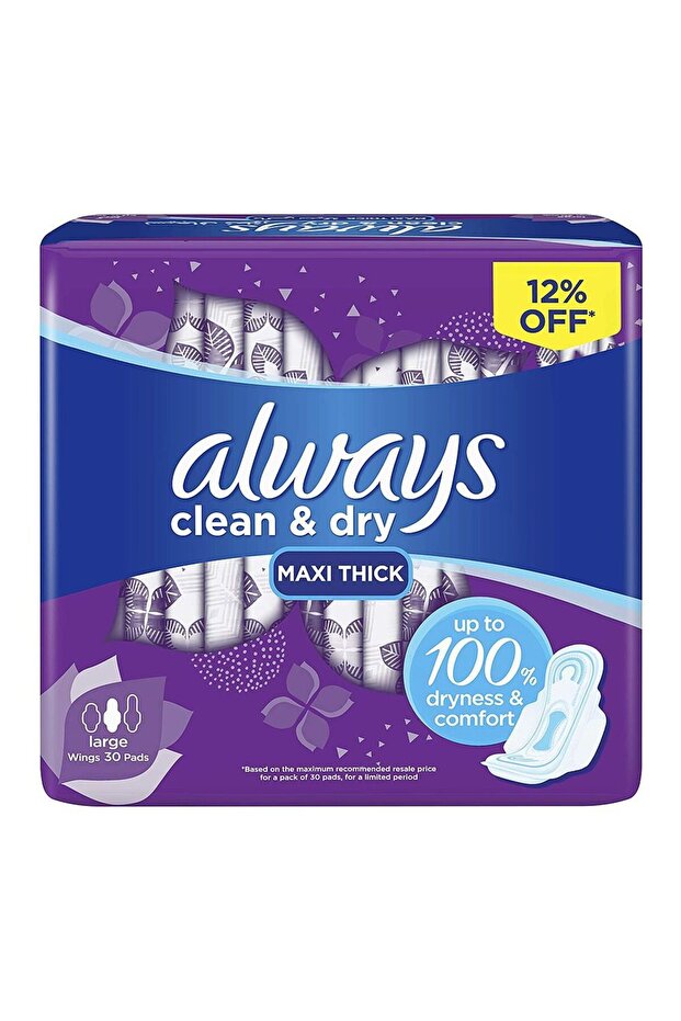 Maxi Thick Anti-Leakage Premium Feminine Sanitary Pads Special (30 Pack)