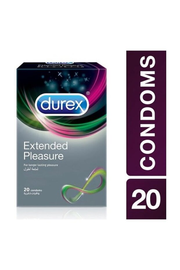 Durex Extended Pleasure Condom, 20 Pieces - 1