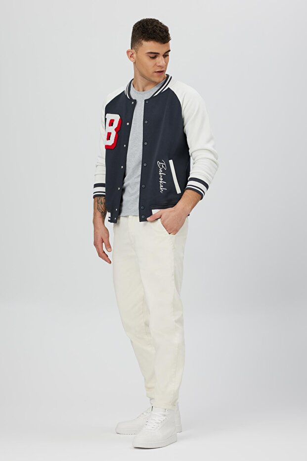 College Type Bomber Jacket - 4