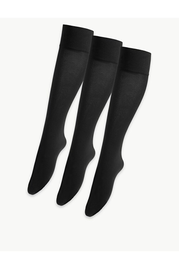 3'lü 40 Denye Opak Çorap Seti - 2