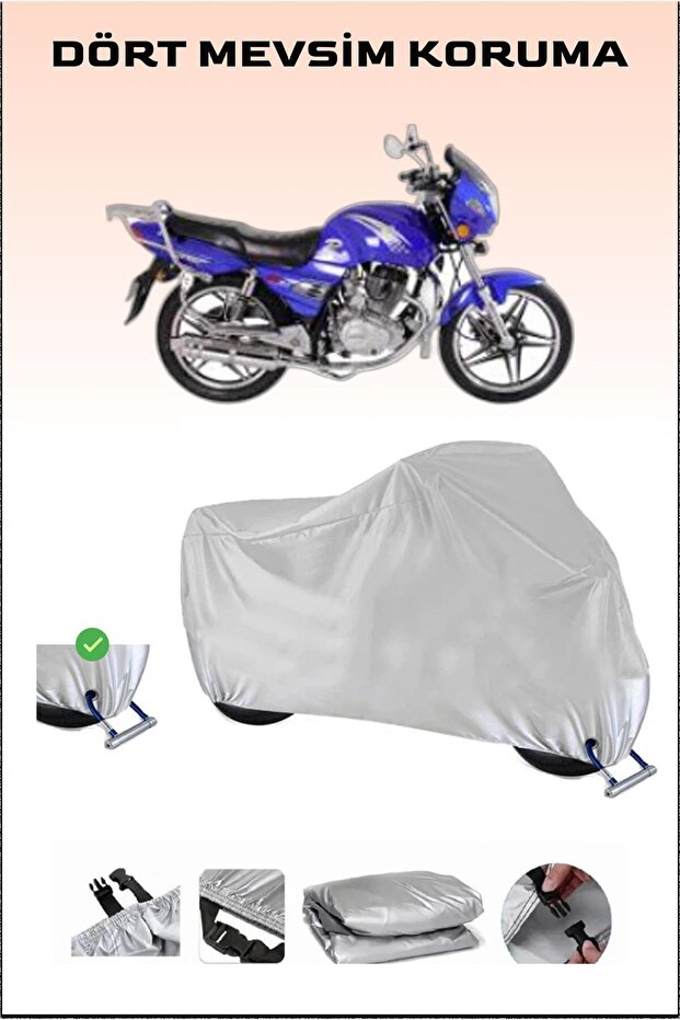 Motorcycle Cover with Lock Compatible for Kuba SL150-9, Secure, Waterproof , Durable Fabric.