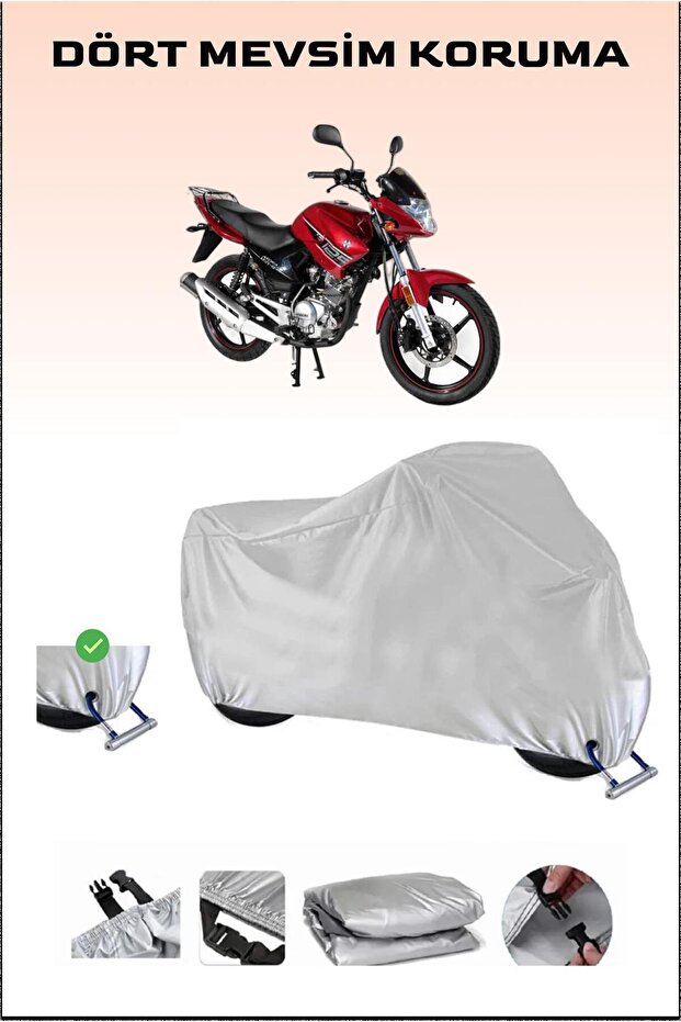 Arora Ar 125-48 Motorcycle Tarpaulin - for Yebere, Lock Compatible, Safe and Waterproof Durable Fabric