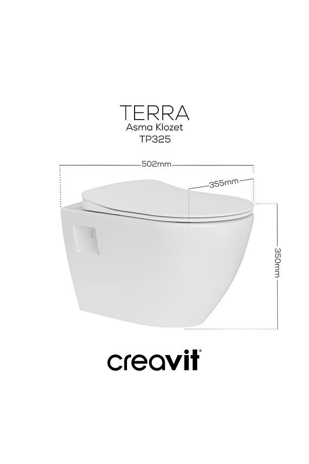 Terra Asma Klozet & Duck Termoplast Yavaş Kapanan Kapak Set - 6