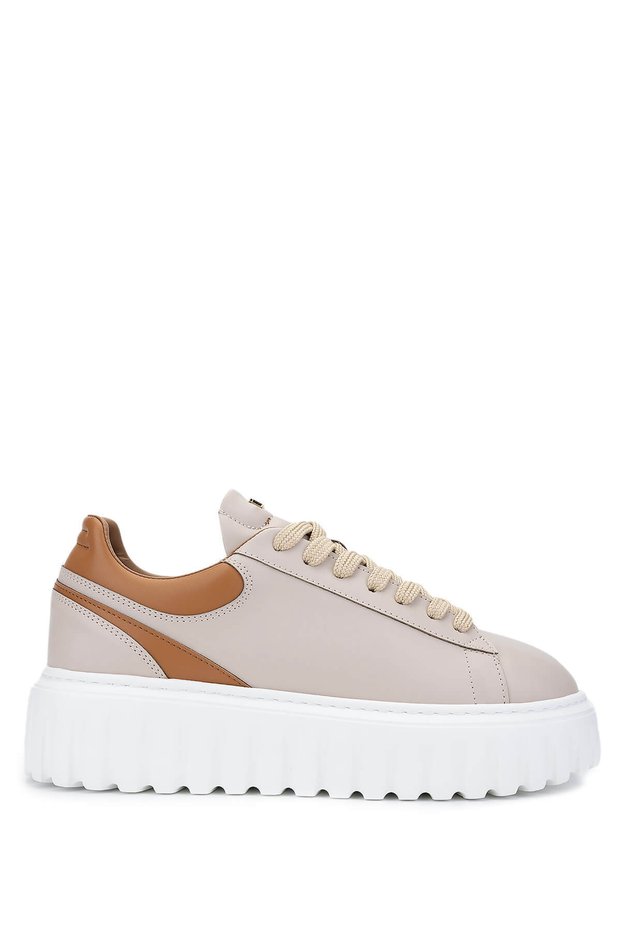 Women's Leather/Faux Nude Sneakers & Sneakers